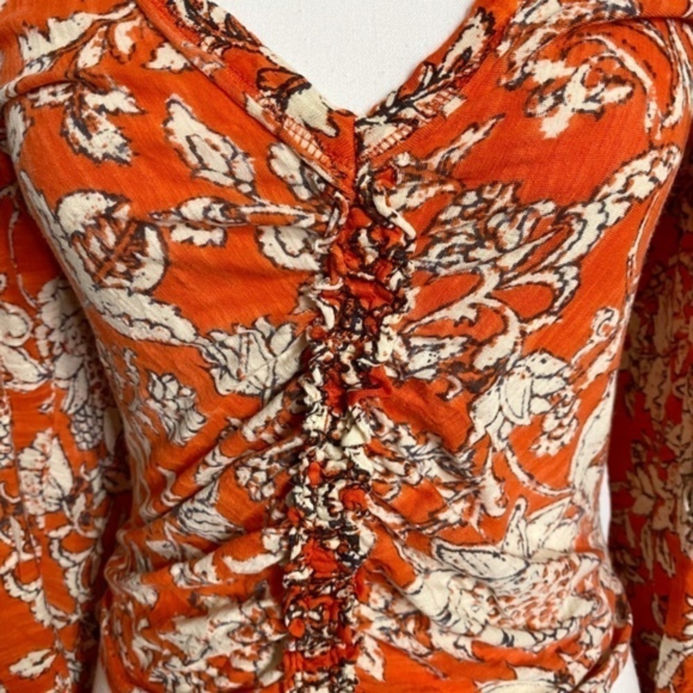 Free People Say The Word‎ Top / Ruby Red Combo Cropped Top - Picture 5 of 15